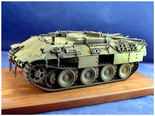 [The Precision conversion is well molded, straightforward, and requires no major kit modifications to produce a seldom seen early variant of an otherwise commonly noted main battle tank.]