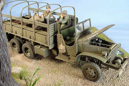 [If you want a quick easy build, get the Tamiya, but if you would like to see how the truck actually went together, you might like this kit.]