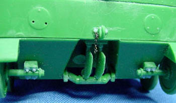 [The tow hooks were detailed with more Grandt Line bolts and short lengths of fine chain.]