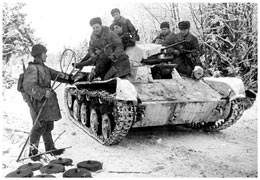 [Winter wartime T-60.]