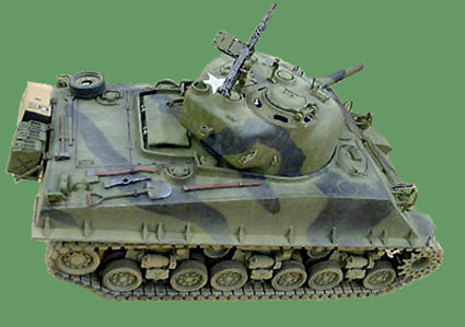 [The Sherman weighed about 30 tons.]