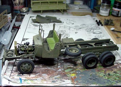 [The kit stayed at this stage for a long time, while I thought about what to do with the warped bed.]