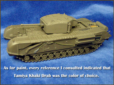 [Tamiya Khaki Drab was the color of choice. ]