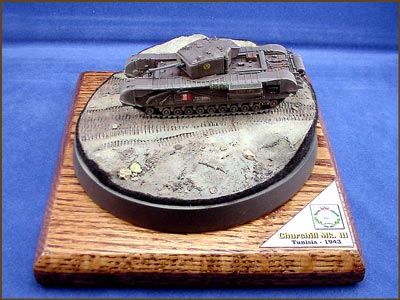 [The base is a cast resin product from Washington state based Masterpiece Models.]