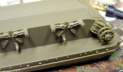 [The suspension arms were so thin that they were barely up to the task of supporting those big road wheels.]