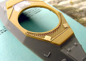 [The ICM kit includes a very nice etched fret, which included the hull top grate.]