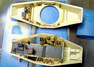 [The interior washed and flat coated and ready for assembly.]