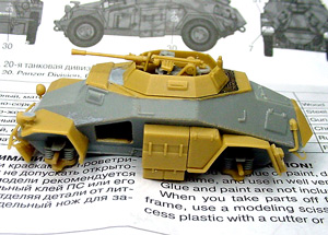 [The kit fenders and storage lockers fit well to the resin hull.]