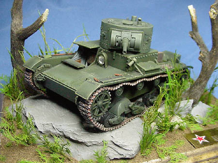[The T-26 origanates from the British 6-ton Vickers Type E light tank.]