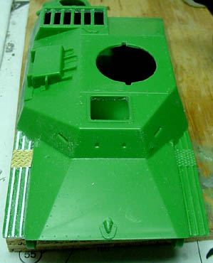 [The molding and detail is rather simplistic, and the kit out of the box has a toy-like appearance.]