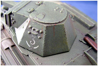 [I roughed up all the angled corners to simulate the welded plates.]